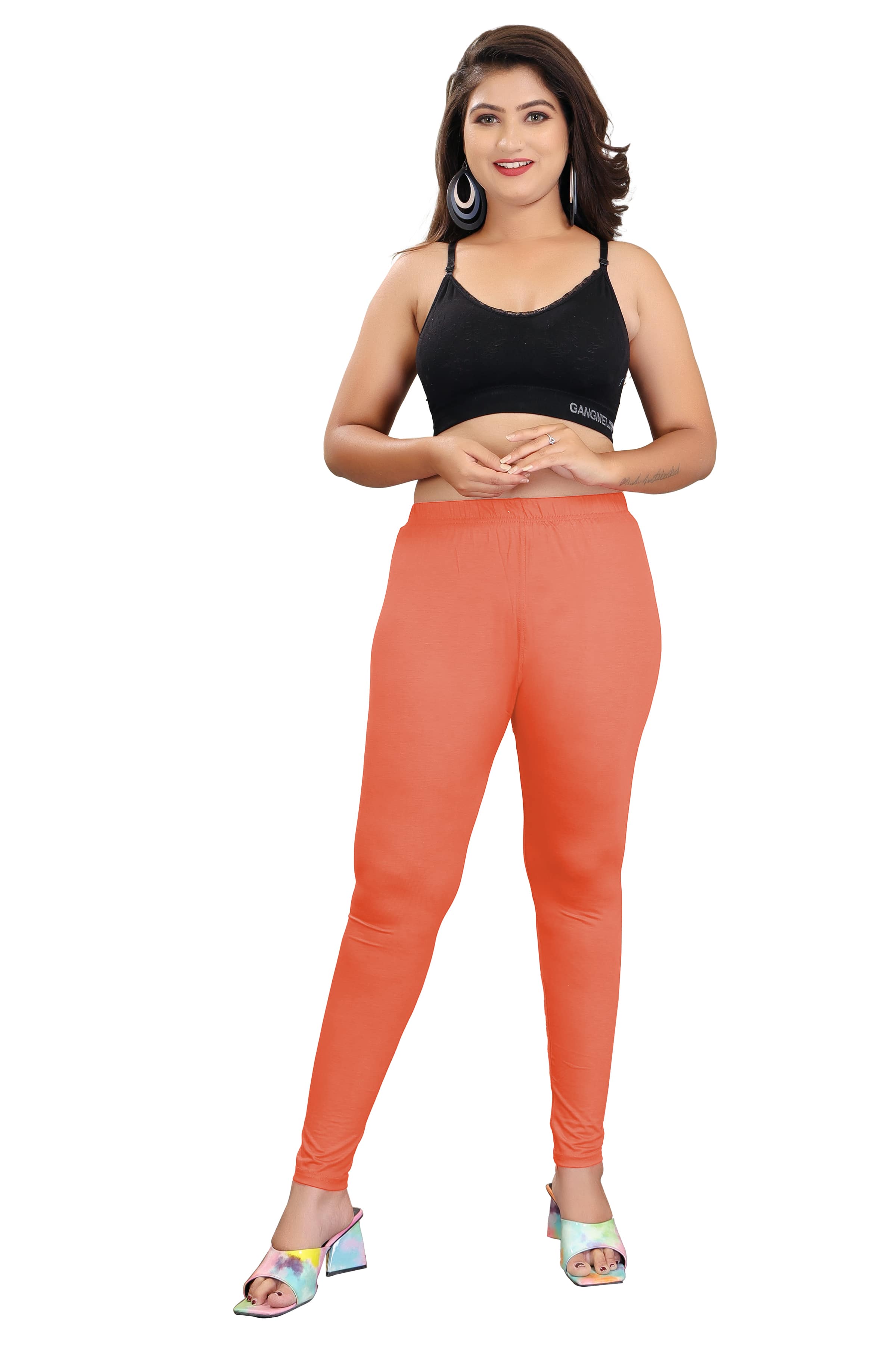 Buy Rust Orange Leggings for Women by AVAASA MIX N' MATCH Online | Ajio.com