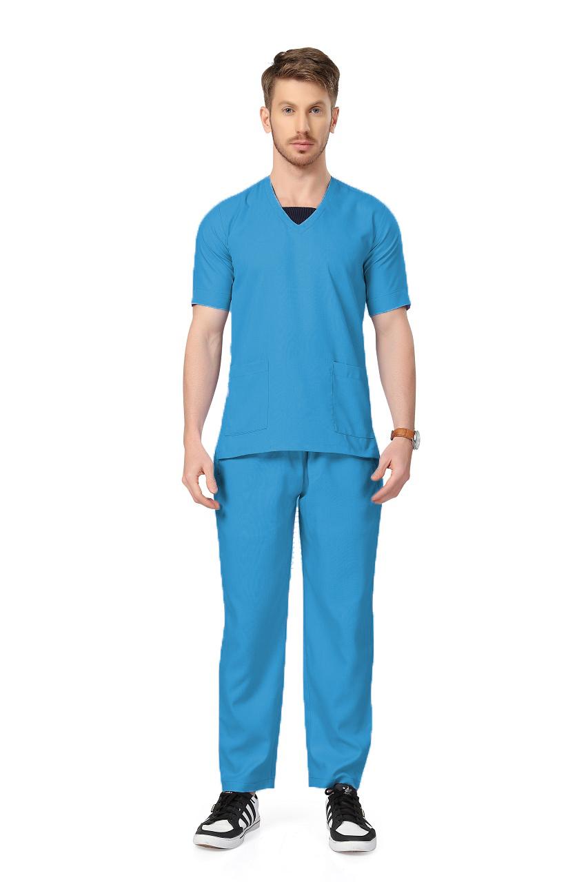 Dark Sky Blue Scrub Suits