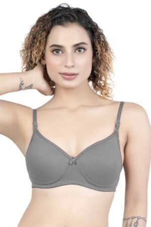 1-100.jpg LUNAIN Lady pad Women's Cotton Fabric Bra Soft botom Band for Extra Comfort (Off-White)