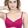 LUNAIN Lady pad Women's Cotton Fabric Bra Soft botom Band for Extra Comfort (Pink)