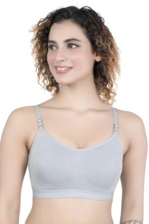 1-108.jpg LUNAIN Lancy Women's Cotton Fabric Bra Soft botom Band for Extra Comfort (Off-White)