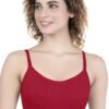 1-111.jpg LUNAIN Lancy Women's Cotton Fabric Bra Soft botom Band for Extra Comfort (Red)