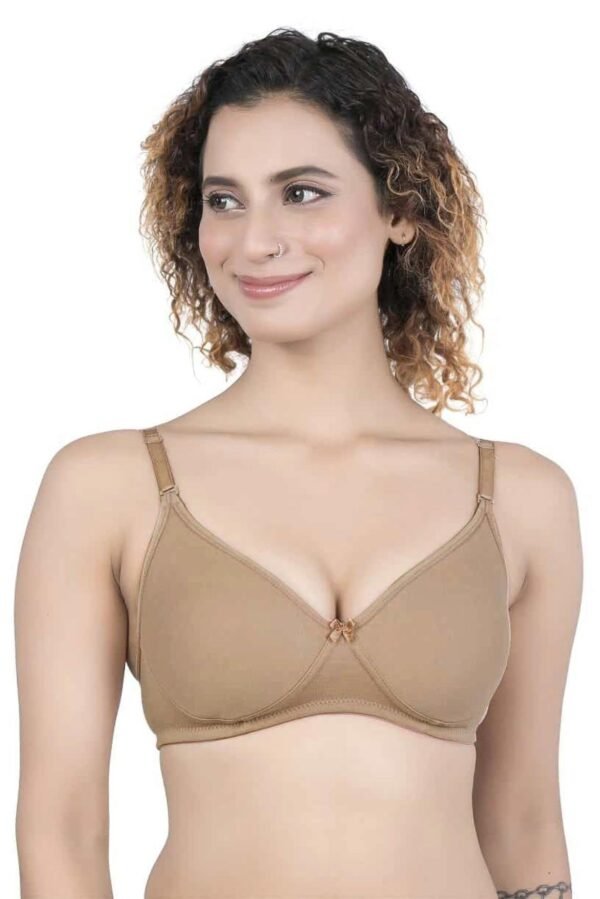 1-122.jpg LUNAIN Manisha Pad Cup Bra for Womens and Girls (Brown)
