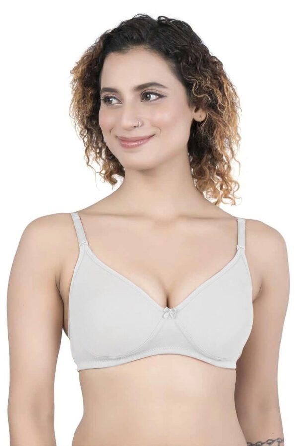1-123.jpg LUNAIN Manisha Pad Cup Bra for Womens and Girls (White)