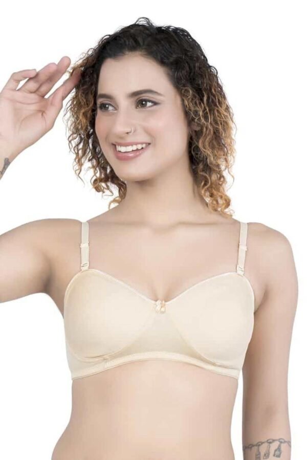 LUNAIN Mayuri Modal Cup Bra for Womens and Girls (Peach)