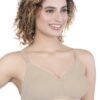 1-131.jpg LUNAIN Moulded Spacer Cup Feeding Bra | Nursing Bra with Full Coverage Bra | Lightweight, Breathable & Sweat-Resistant | Non-Wired & Non-Padded (Brown)
