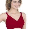 LUNAIN Ritika Modal Cup Bra for Womens (Red)