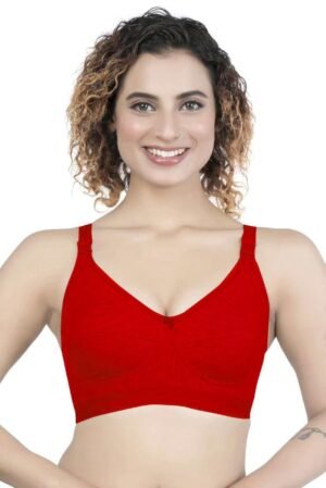 1-154.jpg LUNAIN Soniya Cup B Bra for Women (Red)