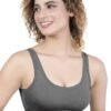 1-158.jpg LUNAIN Women Sports Bra for High Impact Activities | Non Padded (Gray)