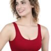 1-162.jpg LUNAIN Women Sports Bra for High Impact Activities | Non Padded (Red)