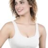 1-163.jpg LUNAIN Women Sports Bra for High Impact Activities | Non Padded (White)