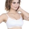 1-169.jpg LUNAIN Women Sports Bra | Non Padded (White)