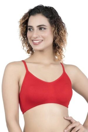 LUNAIN Teens Bra for Girls (Red)