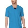 1-18.jpg LUNAIN Scrub Suits for Doctors | OT Dress | Dentists and Healthcare Professionals (Men) (Dark Sky Blue)