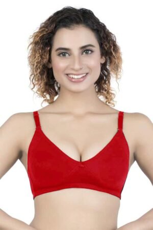 LUNAIN Tisha Cup B Bra for Women (Red)