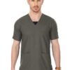 1-19.jpg LUNAIN Scrub Suits for Doctors | OT Dress | Dentists and Healthcare Professionals (Men) (Gray)