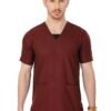 1-20.jpg LUNAIN Scrub Suits for Doctors | OT Dress | Dentists and Healthcare Professionals (Men) (Maroon)