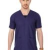 1-21.jpg LUNAIN Scrub Suits for Doctors | OT Dress | Dentists and Healthcare Professionals (Men) (Navy Blue)