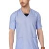 1-23.jpg LUNAIN Scrub Suits for Doctors | OT Dress | Dentists and Healthcare Professionals (Men) (Sky Blue)