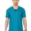 1-24.jpg LUNAIN Scrub Suits for Doctors | OT Dress | Dentists and Healthcare Professionals (Men) (Teal)