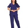 1-27.jpg LUNAIN Scrub Suits for Doctors | OT Dress | Dentists and Healthcare Professionals (Women) (Navy Blue)