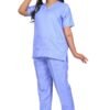 1-28.jpg LUNAIN Scrub Suits for Doctors | OT Dress | Dentists and Healthcare Professionals (Women) (Sky Blue)