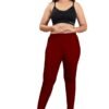 1-3.jpg LUNAIN Ankle Length Leggings for Women and Girls (Maroon)