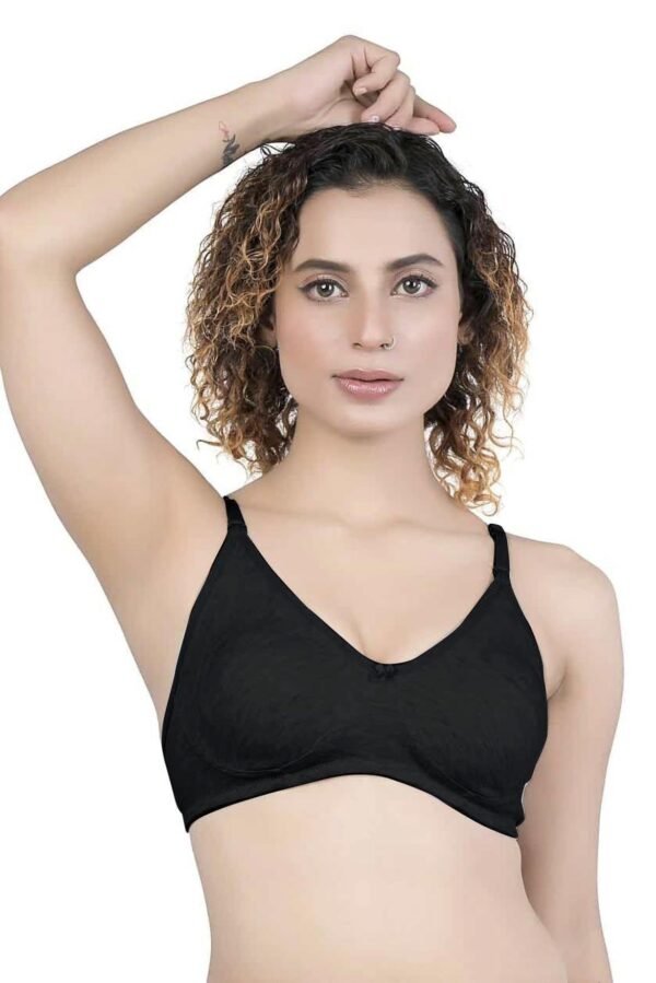 LUNAIN Kavya Women's Lina Salwar-Kameez Knitted Molded Cup Regular Fit Bra Cotton Non Padded Wire Free