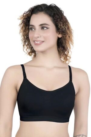 1-34.jpg LUNAIN Lancy Women's Cotton Fabric Bra Soft botom Band for Extra Comfort