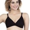 1-35.jpg LUNAIN Mani Women's Non Padded Non Wired Cotton Lycra Fabric Bra with Special Broad Strap