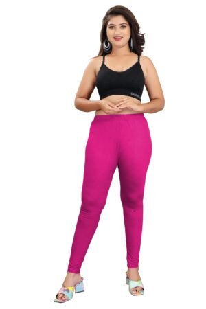 1-4.jpg LUNAIN Ankle Length Leggings for Women and Girls (Pink)