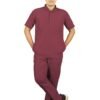 1-52.jpg LUNAIN 2-Way Stretchable Scrub Suit for Men (Cordovan)