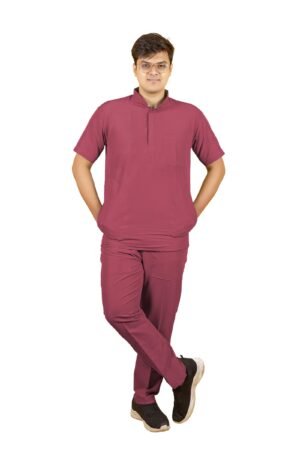 1-53.jpg LUNAIN 2-Way Stretchable Scrub Suit for Men (Pink)