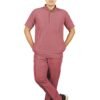1-54.jpg LUNAIN 2-Way Stretchable Scrub Suit for Men (Rose)