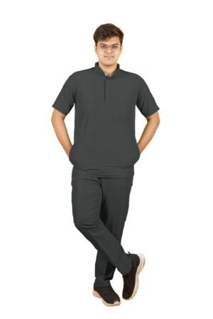 1-59.jpg LUNAIN 2-Way Stretchable Scrub Suit for Men (Space Black)