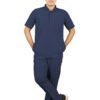 1-61.jpg LUNAIN 2-Way Stretchable Scrub Suit for Men (Navy Blue)