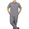 LUNAIN 2-Way Stretchable Scrub Suit for Men (Gray)
