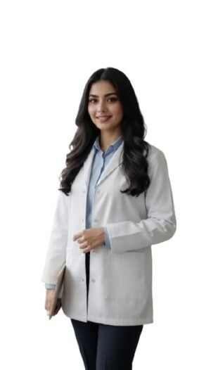 1-66.jpg LUNAIN Full Sleeves Lab Coat for Women