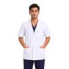 LUNAIN Half Sleeves Lab Coat for Man