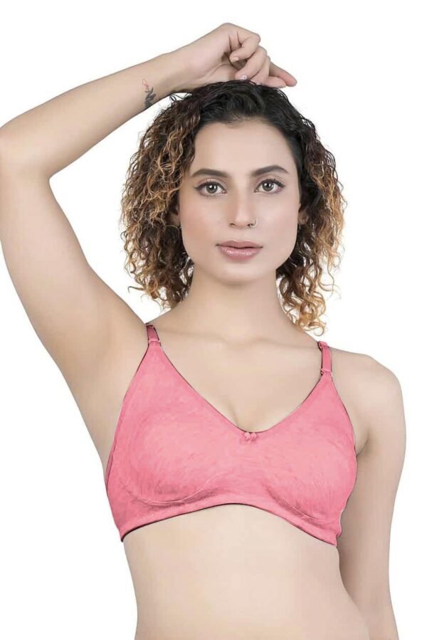 1-89.jpg LUNAIN Kavya Women's Lina Salwar-Kameez Knitted Molded Cup Regular Fit Bra Cotton Non Padded Wire Free (Light Pink)