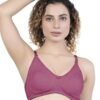1-91.jpg LUNAIN Kavya Women's Lina Salwar-Kameez Knitted Molded Cup Regular Fit Bra Cotton Non Padded Wire Free (Light Purple)