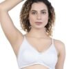 1-95.jpg LUNAIN Kavya Women's Lina Salwar-Kameez Knitted Molded Cup Regular Fit Bra Cotton Non Padded Wire Free (White)