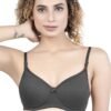 1-99.jpg LUNAIN Lady pad Women's Cotton Fabric Bra Soft botom Band for Extra Comfort (Gray)