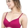 LUNAIN Lady pad Women's Cotton Fabric Bra Soft botom Band for Extra Comfort (Pink)