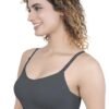 2-107.jpg LUNAIN Lancy Women's Cotton Fabric Bra Soft botom Band for Extra Comfort (Gray)