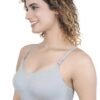 2-108.jpg LUNAIN Lancy Women's Cotton Fabric Bra Soft botom Band for Extra Comfort (Off-White)