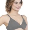 2-116.jpg LUNAIN Mani Women's Non Padded Non Wired Cotton Lycra Fabric Bra with Special Broad Strap (Off-White)