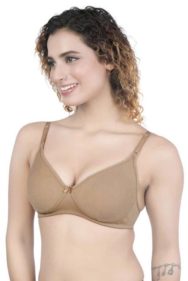 2-122.jpg LUNAIN Manisha Pad Cup Bra for Womens and Girls (Brown)