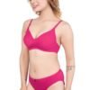 2-13.jpg LUNAIN Lingerie Set with Full Coverage | Non-Padded Bra and Hipster Panty (Pink Dark)