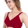 LUNAIN Ritika Modal Cup Bra for Womens (Red)
